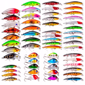 ZESTAW Woblerów na SZCZUPAKA SANDACZ OKOŃ PRZYNĘTY 56szt 2-8.5g 3-10cm