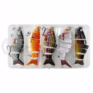 Wobler Przynęta WĘDKARSKA SZCZUPAK SANDACZ SUM Łamana Zestaw 5szt PUDEŁKO